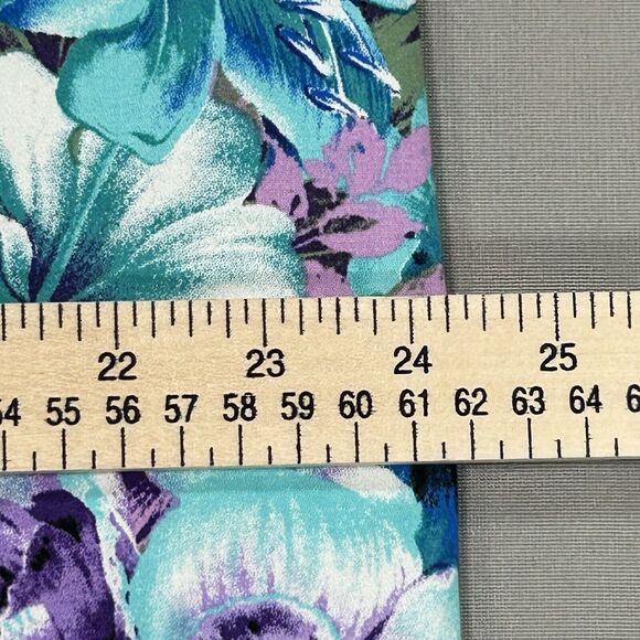 Roz & Ali Skirt Women's Size 20 Black Midi Pencil Lined Floral Flowers Slit NWT - Picture 6 of 12